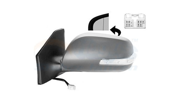 Left electric exterior mirror 7/06+ Heated Folding Aspherical 5311827 Hagus, Image 2