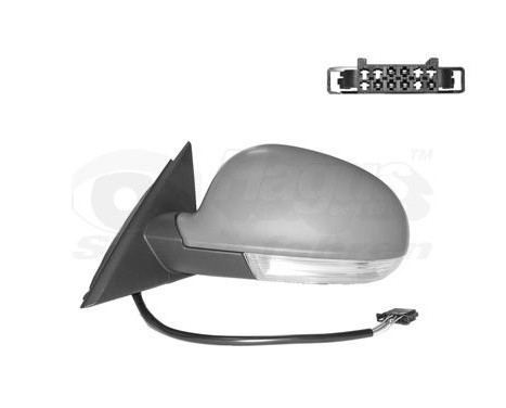 Left electric exterior mirror 8/06+ Heated, Aspherical 7635807 Hagus, Image 2