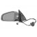 Left electric exterior mirror, aspherical 0318807 Hagus