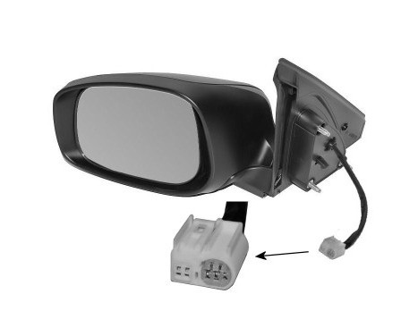 Left electric exterior mirror Heated 5222807 Hagus