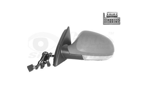 Left electric exterior mirror + lamp 5839817 Hagus, Image 2