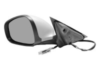 Left electric exterior mirror Primer, Heated, Aspherical 0160817 Hagus