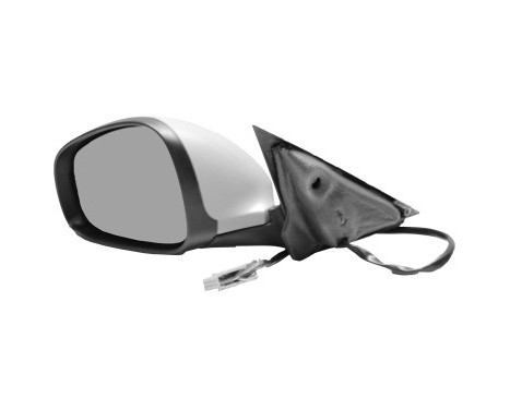 Left electric exterior mirror Primer, Heated, Aspherical 0160817 Hagus