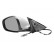 Left electric exterior mirror Primer, Heated, Aspherical 0160817 Hagus