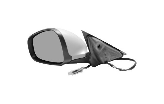 Left electric exterior mirror Primer, Heated, Aspherical 0160817 Hagus