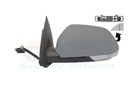 Left electric exterior mirror Primer + Heated + Aspherical 7622817 Hagus, Image 2