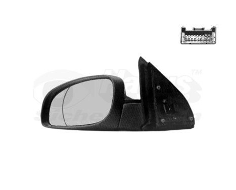 Left electric exterior mirror PRIMER Heated Aspherical FOLDING 3768817 Hagus, Image 2