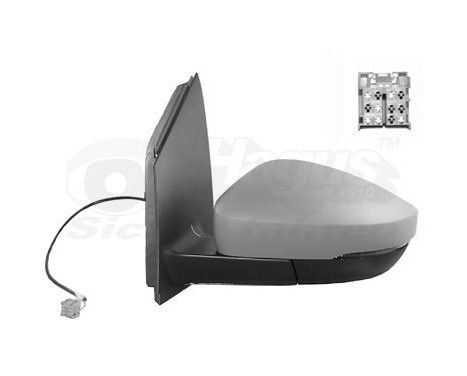 Left electric outside mirror -11/09 Primer, Heated, Asfer 5829827 Hagus, Image 2