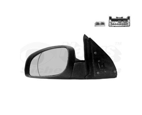 Left electric outside mirror Primer / Heated / 13 pins 3768827 Hagus, Image 2