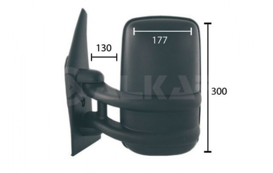 Left outside mirror complete 9201902 Alkar