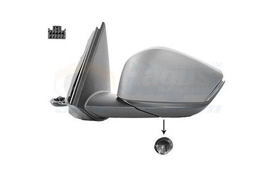 OUTDOOR MIRROR L.ELECTR.FULL 0989817 Hagus