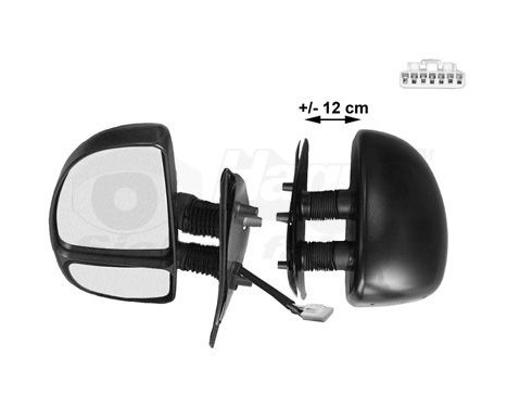 Outside mirror LEFT COMPLETE from '00 LONG 2 MIRROR HEATED 1747817 Hagus, Image 3