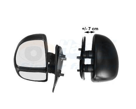 Outside mirror LEFT COMPLETE from '00 SHORT ARMS/2 MIRROR. 1747803 Hagus, Image 3