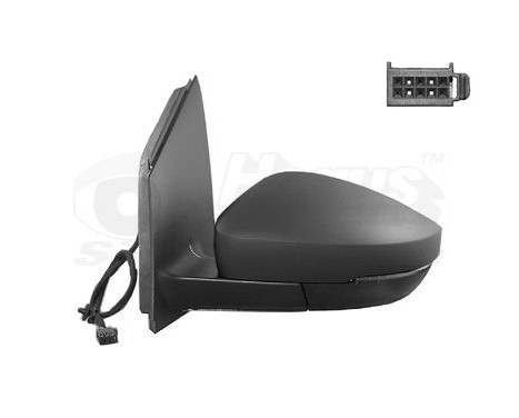 Outside mirror left electric 11/09+ BLACK, Heated, Asfer 5829807 Hagus, Image 2