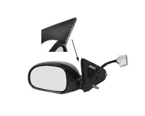 Outside mirror left electric -5/99 ASPHERICAL HEATING. 4047807 Hagus