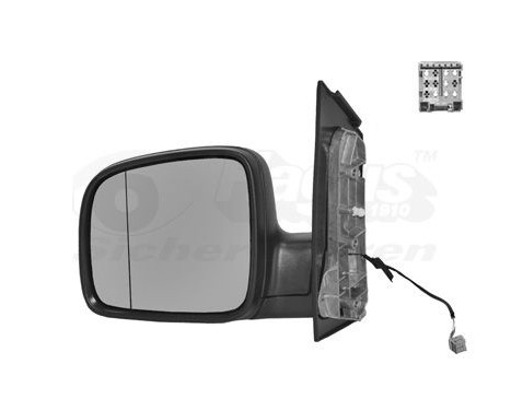 Outside mirror left electric BLACK, HEATED, Aspherical model 2003-2009 5896807 Hagus, Image 2