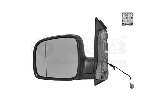Outside mirror left electric BLACK, HEATED, Aspherical model 2003-2009 5896807 Hagus, Image 2