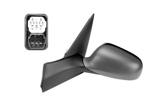 Outside mirror left electric Heated, Aspherical, Primer 4730807 Hagus