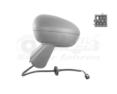 Outside mirror left electric Primer, Heated 5pi 3860817 Hagus, Image 2