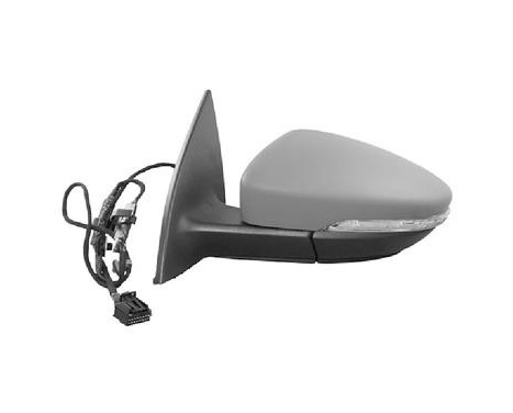 Outside mirror left electric Primer, Heated 6-pin 5891807 Hagus