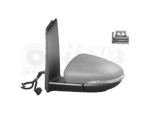 Outside mirror left electric Primer, Heated, Asf, 11 Pin 5735817 Hagus, Image 2