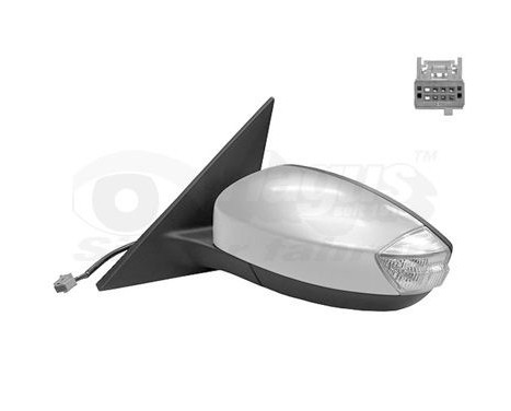 Outside mirror left electric Primer Heated Asf. 1887807 Hagus, Image 2