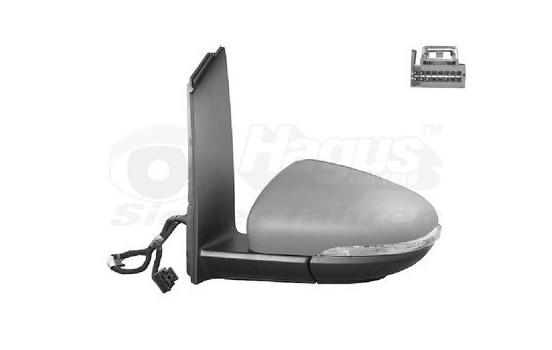 Outside mirror left electric Primer, Heated, Asf 6Pin 5735807 Hagus, Image 2
