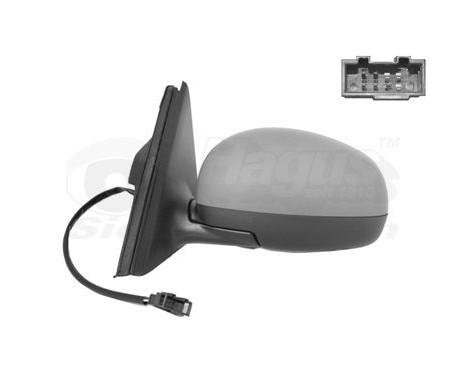 Outside mirror left electric Primer Heated Asf. 7641807 Hagus, Image 2