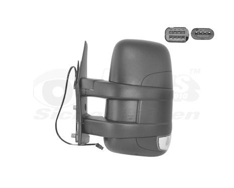 Outside mirror left electric Short Arm, Heated, Temp Sens 2815807 Hagus, Image 2