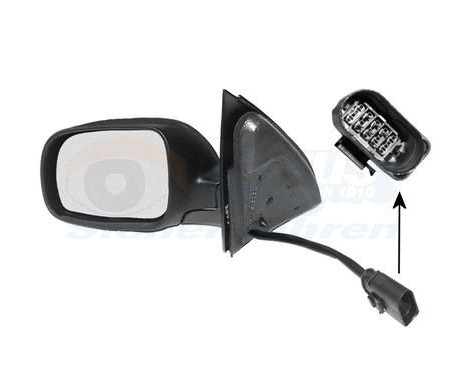 Outside mirror left electric To be sprayed 150x105 Asfer 5817807 Hagus, Image 3