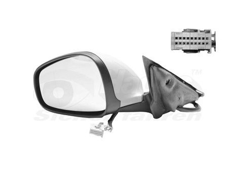 Outside mirror LEFT Electrically Adjustable + Temperature sensor 0160807 Hagus, Image 2