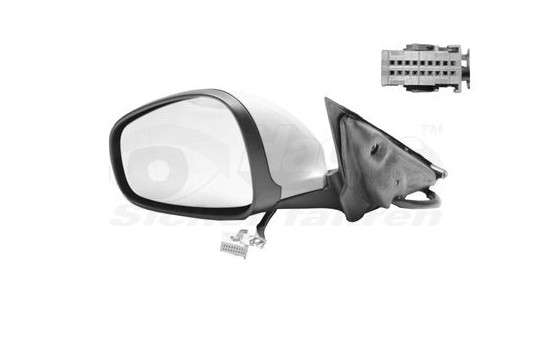 Outside mirror LEFT Electrically Adjustable + Temperature sensor 0160807 Hagus, Image 2