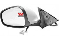 Outside mirror LEFT Electrically Adjustable + Temperature sensor 0160807 Hagus