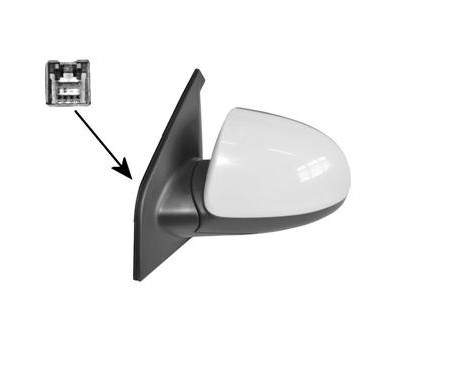 Outside mirror LEFT FULL Primer/ELECTRIC/Heated 8313807 Hagus