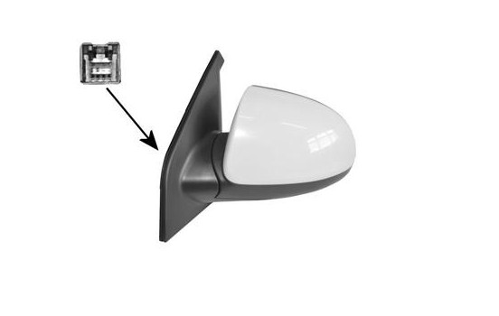 Outside mirror LEFT FULL Primer/ELECTRIC/Heated 8313807 Hagus