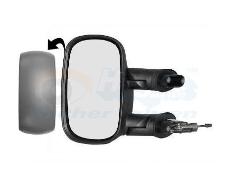 Outside mirror LEFT FULLY INNER REGULATION LEFT IN PRIMER 1636803 Hagus, Image 2