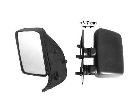 Outside mirror LEFT FULLY up to '99 SHORT ARMS +/- 7CM 1747801 Hagus