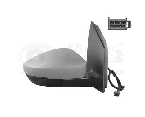 Outside mirror RIGHT COMPLETE 11/09+ Primer 5829814 Hagus, Image 2