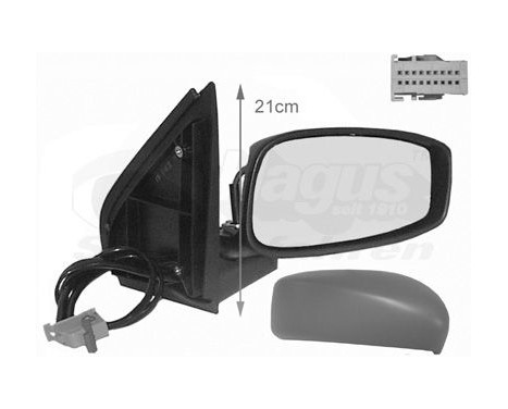 Outside mirror right electric 5-door CONVEX 1626818 Hagus, Image 3