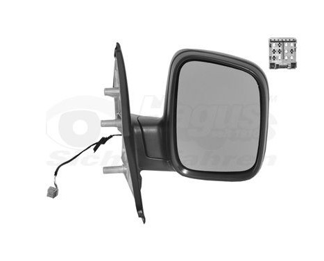 Outside mirror right electric BLACK, HEATED model 2003-2009 5896808 Hagus, Image 2