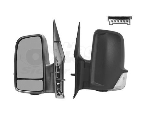 Outside mirror right electric Heated 3077808 Hagus, Image 2