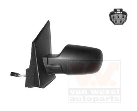 Outside mirror right electric Heated Primer 1810817 Hagus, Image 2