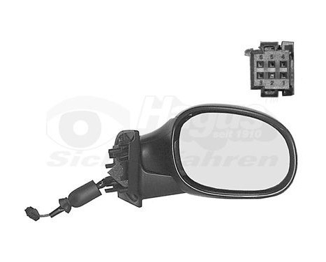 Outside mirror right electric not HEATED with SENSOR HOLE 0925808 Hagus, Image 2