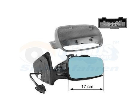 Outside mirror right electric Primer 17CM 5888816 Hagus, Image 2