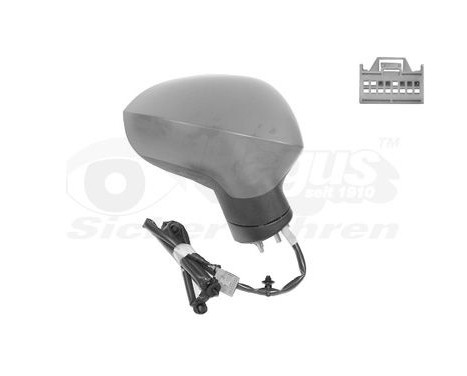 Outside mirror right electric Primer, Heated 5-pin 4944808 Hagus, Image 2