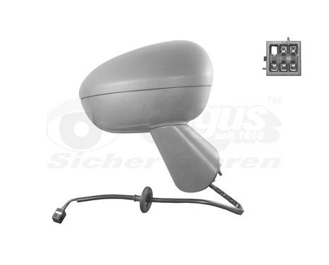 Outside mirror right electric Primer, Heated 5pi 3860818 Hagus, Image 2