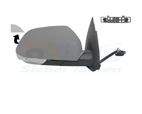 Outside mirror right electric Primer + Heated 7622818 Hagus, Image 2