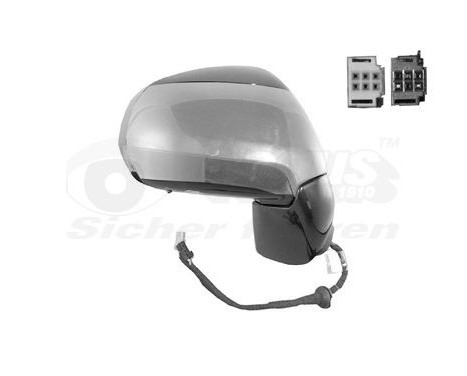 Outside mirror right electric Primer, Verw, ELINKS Folding. 0928808 Hagus, Image 2