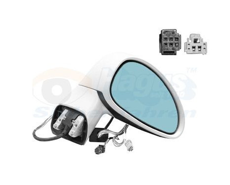 Outside mirror right electric +Temp 0970808 Hagus, Image 2