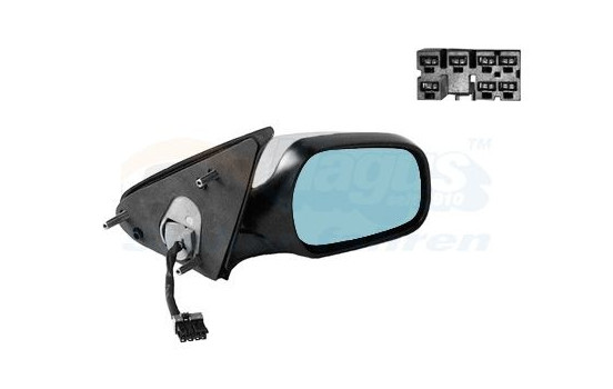 Outside mirror right electric TO BE PAINTED HEATED + TEMP 0955820 Hagus, Image 2